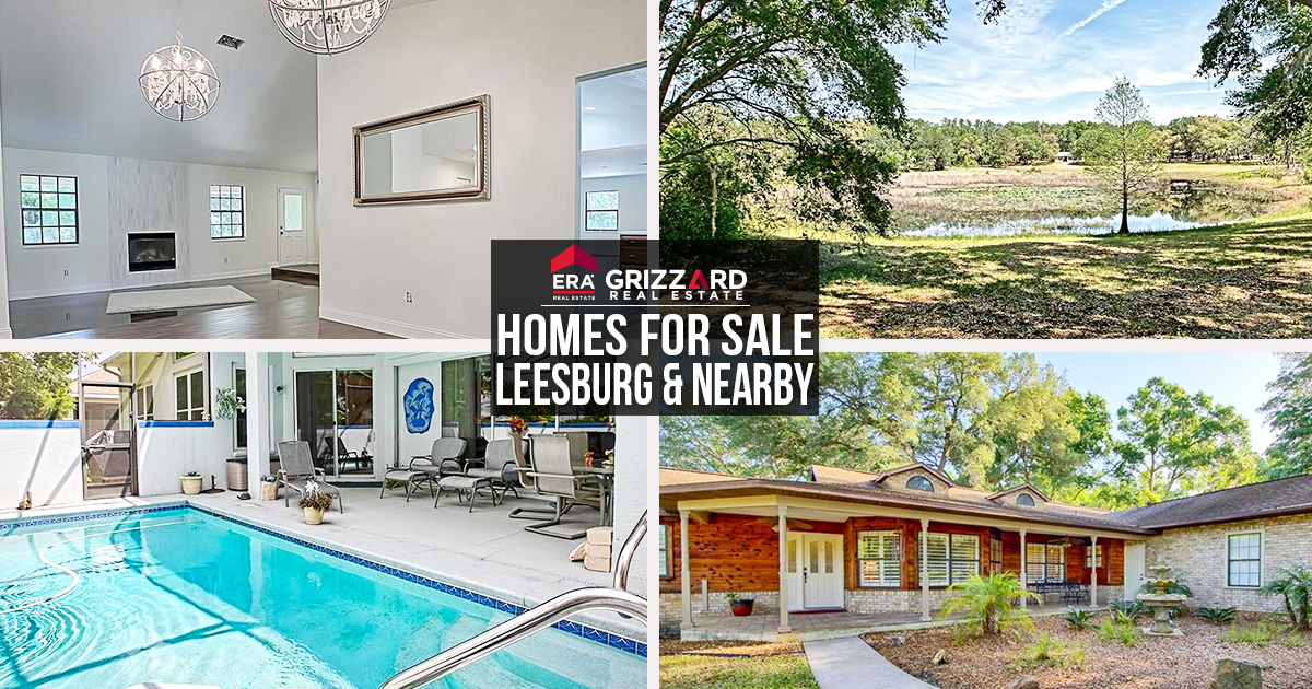 Homes for sale in Leesburg, FL & nearby for Poolsides, Acreage & 55+